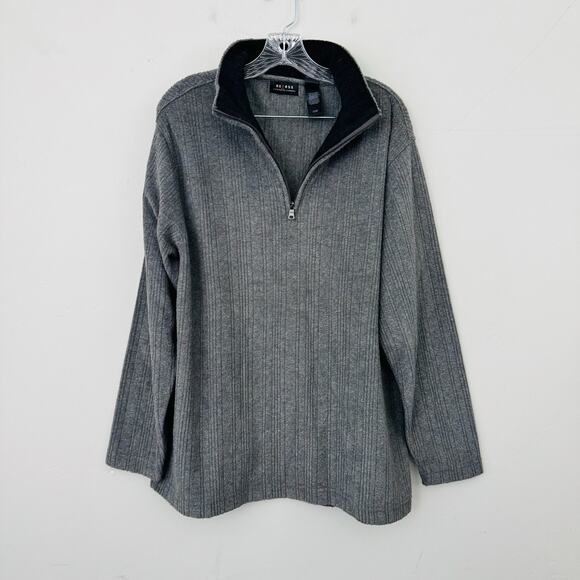 Axcess Gray 1/4 Zip Pullover Sweater Men’s Size L - Picture 1 of 7